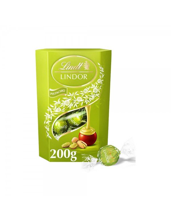 Lindt - Lindor Cornet 200γρ Φιστίκι, 672 τεμάχια (παλέτα)