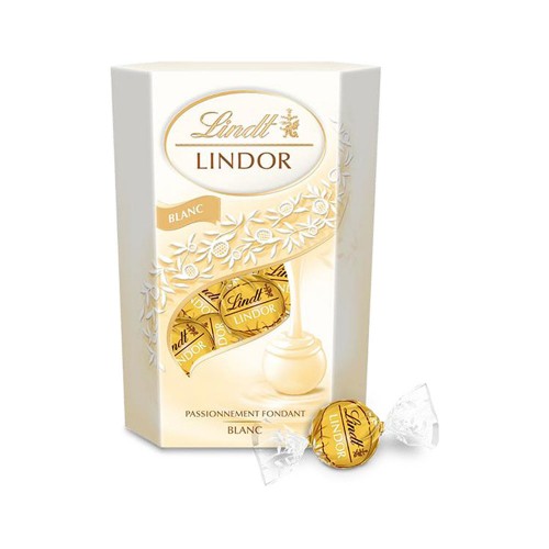 Lindt - Lindor Cornet 200γρ Λευκό, 560 τεμάχια (παλέτα)