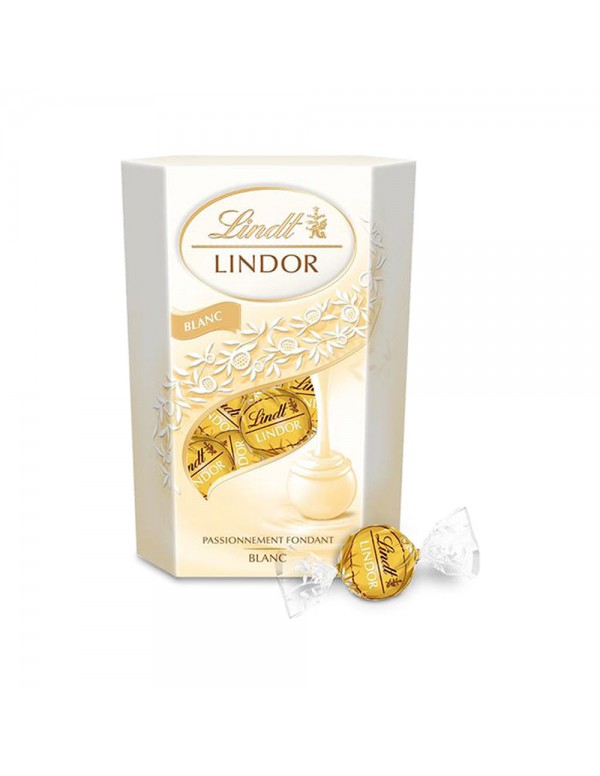 Lindt - Lindor Cornet 200γρ Λευκό, 560 τεμάχια (παλέτα)