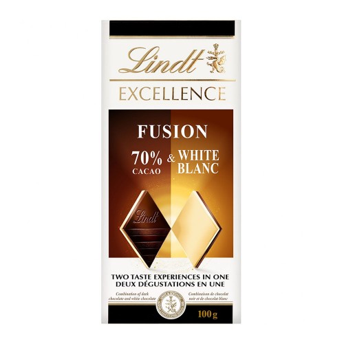 Lindt - Tablet 100gr Excellence Fusion Κακάο Λευκό, 4320τμχ (παλέτα)