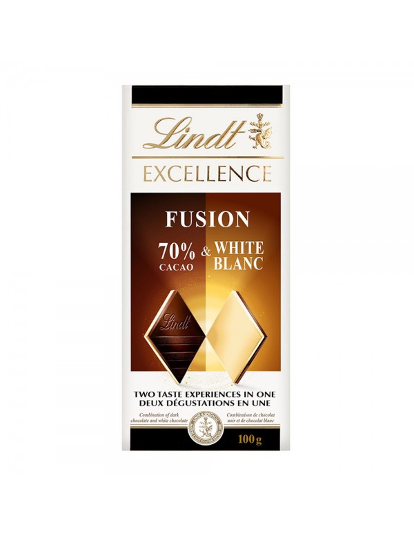Lindt - Tablet 100gr Excellence Fusion Κακάο Λευκό, 4320τμχ (παλέτα)