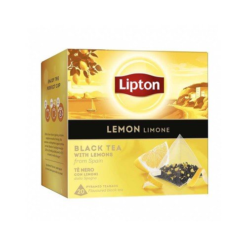 Lipton - Μαύρο Τσάι 20 Κάψουλες Λεμόνι, 504 τεμάχια (παλέτα)