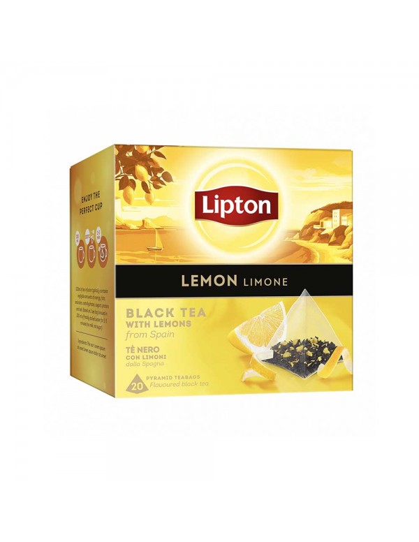 Lipton - Μαύρο Τσάι 20 Κάψουλες Λεμόνι, 504 τεμάχια (παλέτα)