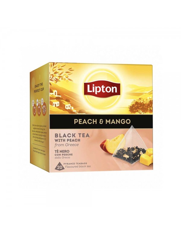 Lipton - Τσάι Μαύρο 20 Ροδάκινο & Μάνγκο, 504 τεμάχια (παλέτα)