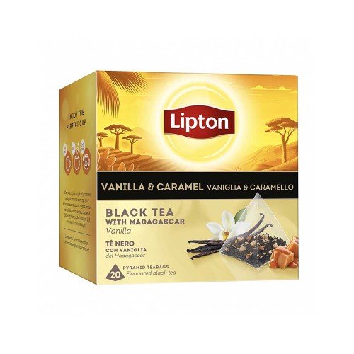 Lipton - Τσάι Μαύρο 20 Βανίλια & Καραμέλα, 504 τεμάχια (παλέτα)