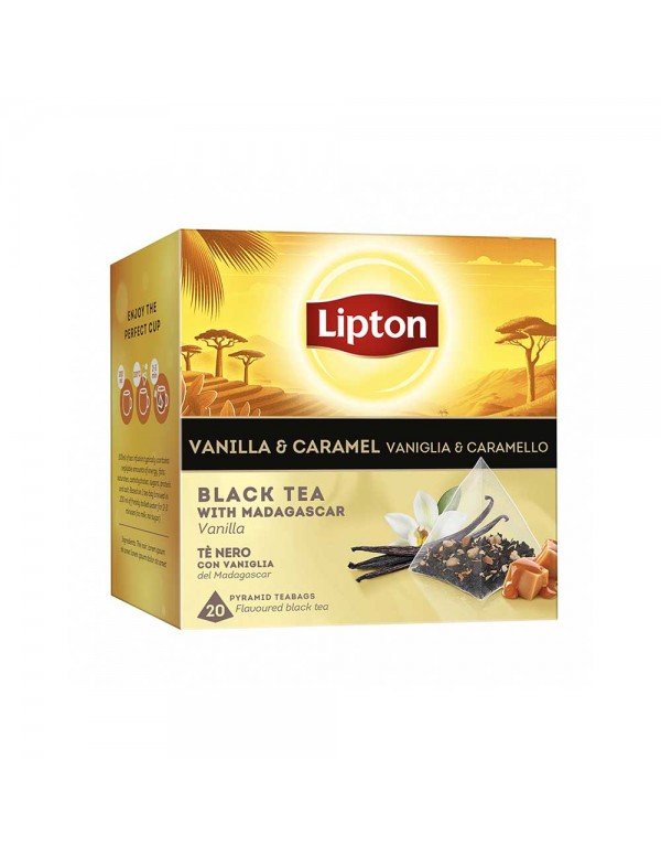 Lipton - Τσάι Μαύρο 20 Βανίλια & Καραμέλα, 504 τεμάχια (παλέτα)