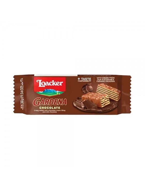 Loacker - Γκοφρέτα Σοκολάτας Gardena 38γρ, 6300 τεμάχια (παλέτα)