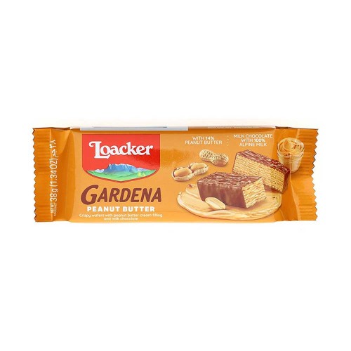 Loacker - Gardena 38γρ Φυστικοβούτυρο σε Γκοφρέτα, 6300 τεμάχια (παλέτα)