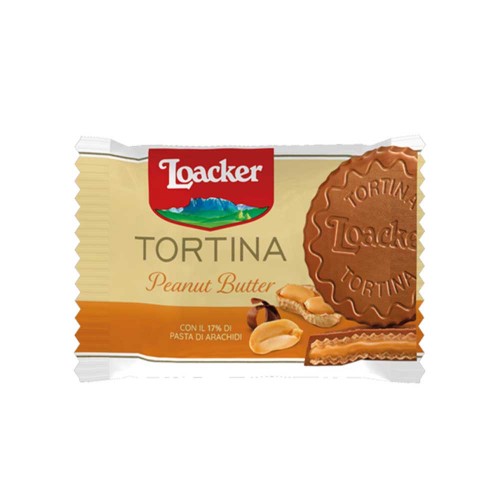 Loacker - Gran Pasticceria Tortina 21gr Φυστικοβούτυρο, 10080τμχ (παλέτα)
