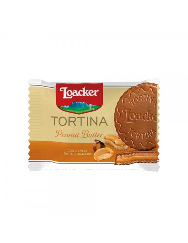 Loacker - Gran Pasticceria Tortina 21gr Φυστικοβούτυρο, 10080τμχ (παλέτα)