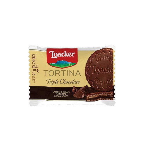 Loacker - Gran Pasticceria Tortina 21gr Triple Dark, 10080τμχ (παλέτα)