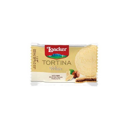 Loacker - Gran Pasticceria Tortina 21gr Λευκό, 10080τμχ (παλέτα)