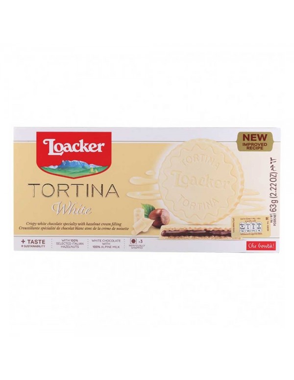 Loacker - Gran Pasticceria Tortina 21gr x3 Λευκό, 2592τμχ (παλέτα)