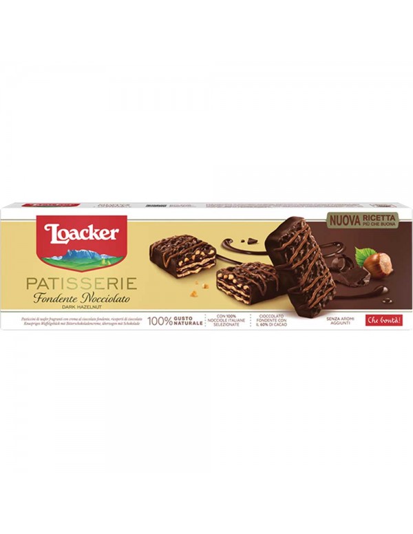 Loacker - Gran Patisserie 100gr Σκούρο Φουντούκι, 1512τμχ (παλέτα)