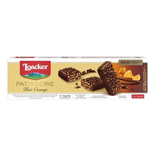 Loacker - Gran Patisserie 100gr Noir Orange, 1512 τμχ (παλέτα)