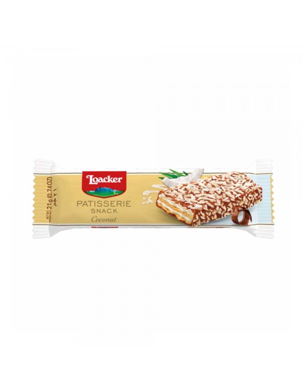 Loacker - Patisserie Snack Καρύδα 21gr, 1728τμχ (παλέτα)