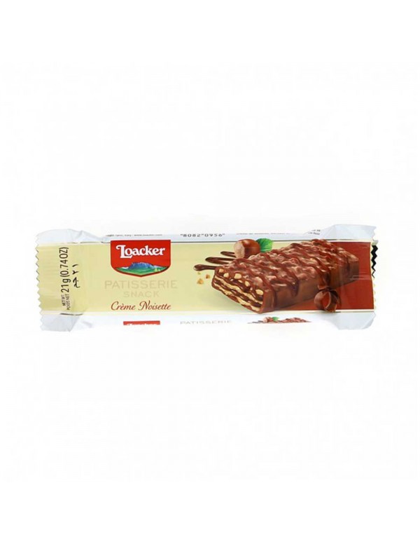 Loacker - Patisserie Snack Crème Noisette 21gr, 1728τμχ (παλέτα)