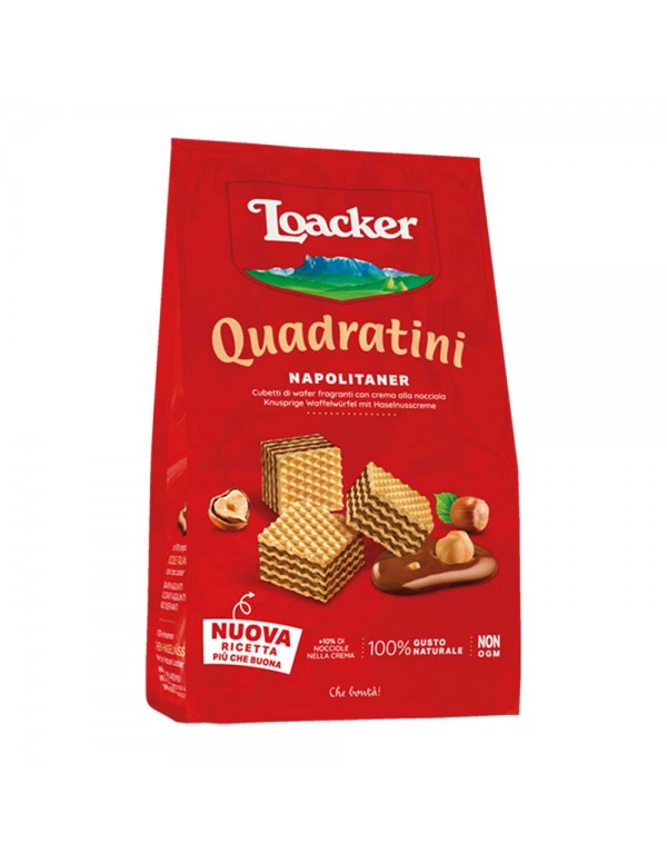 Loacker - Quadratini 125gr Napolitaner, 864τμχ (παλέτα)
