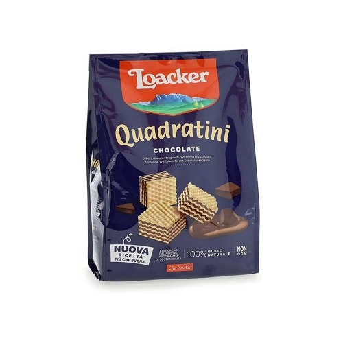 Loacker - Quadratini 250gr Σοκολάτα, 1152τμχ (παλέτα)