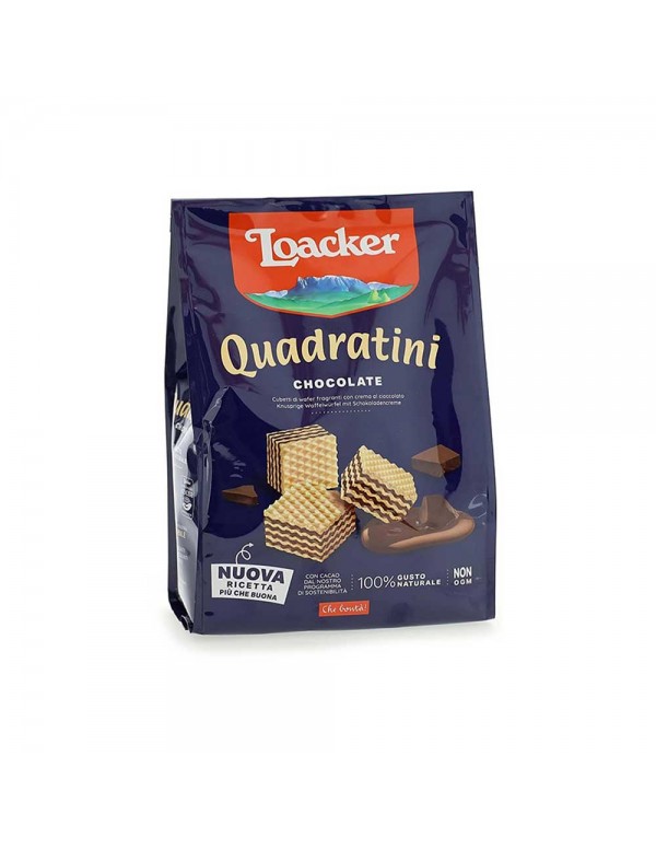 Loacker - Quadratini 250gr Σοκολάτα, 1152τμχ (παλέτα)