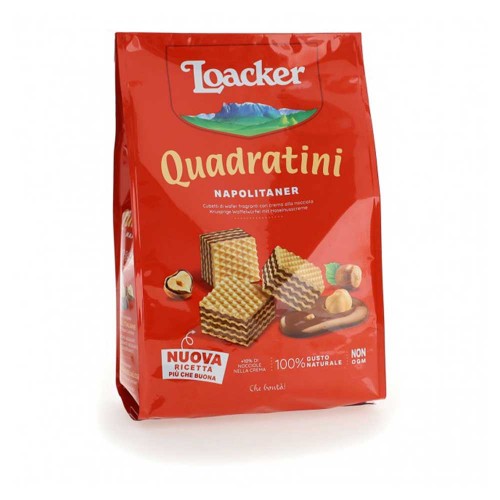 Loacker - Quadratini 250gr Napolitaner, 576τμχ (παλέτα)