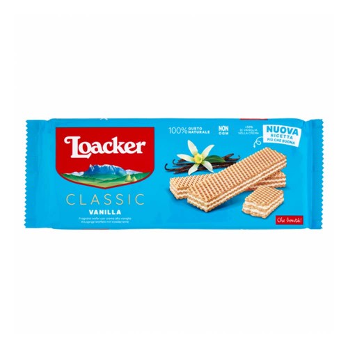 Loacker - Γκοφρέτα 175γρ Κρέμα Βανίλιας, 1620 τεμάχια (παλέτα)