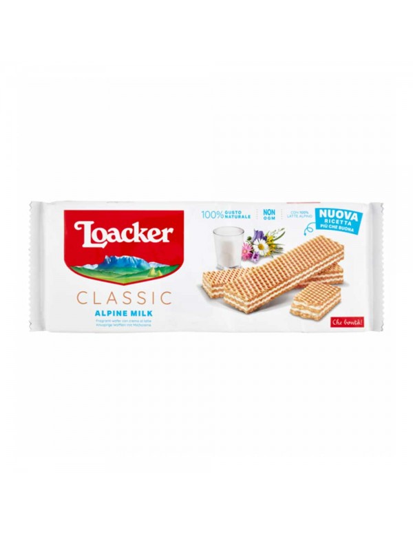 Loacker - Γκοφρέτα Κλασική 175γρ Κρέμα Γάλακτος, 1620 τεμάχια (παλέτα)