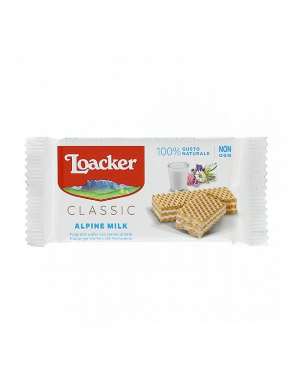 Loacker - Γκοφρέτα Classic Monoportion 45gr Γάλα, 3600 τεμάχια (παλέτα)