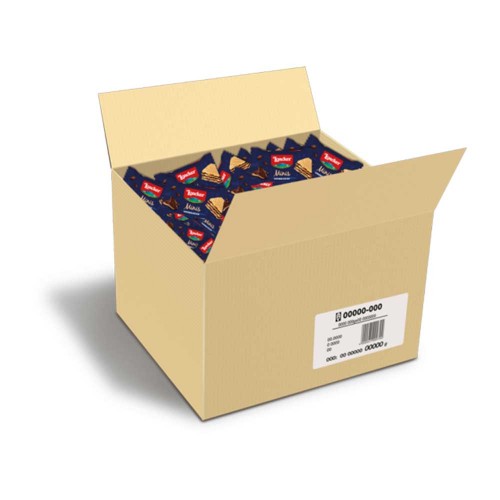 Loacker - Μίνι Γκοφρέτες 10γρ x200 τεμ. Creamkakao, 60 τεμ. (παλέτα)