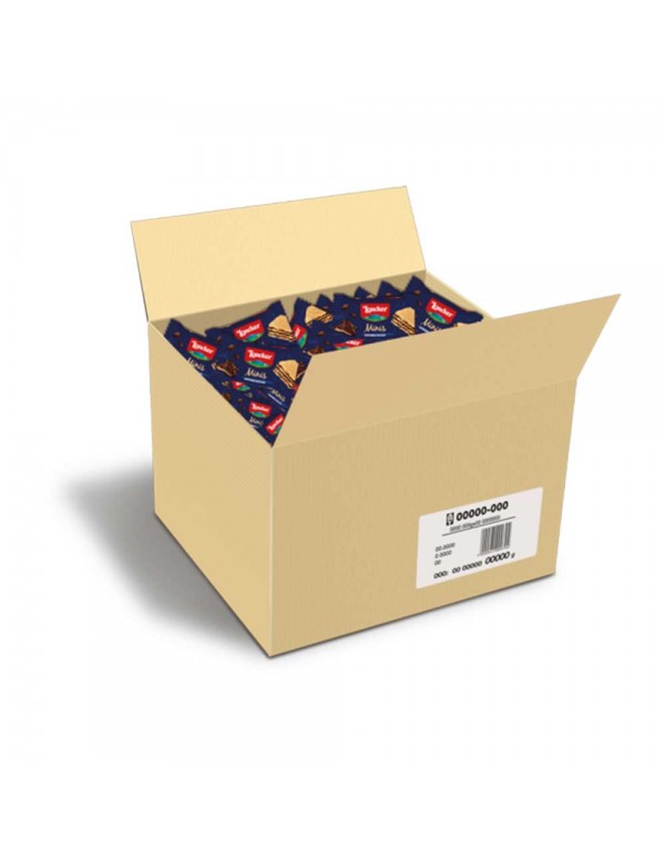 Loacker - Μίνι Γκοφρέτες 10γρ x200 τεμ. Creamkakao, 60 τεμ. (παλέτα)
