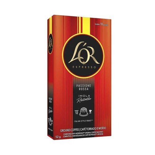 L'or - Κάψουλες 10τμχ x 52g Passione Rossa Imola, 1512τμχ (παλέτα)