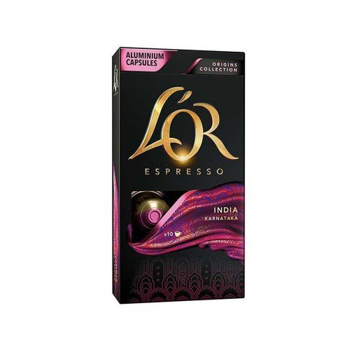 L’OR - Κάψουλες 10 τεμάχια x 52gr Espresso India, 840 τεμάχια (παλέτα)