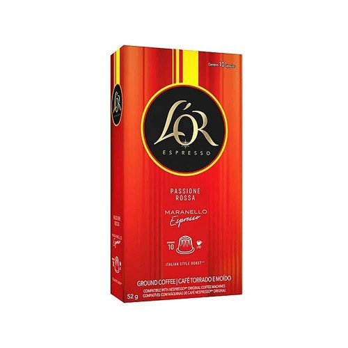L’OR - Κάψουλες 10τμχ x 52gr Espresso Passione Rossa Maranello, 1760τμχ (παλέτα)