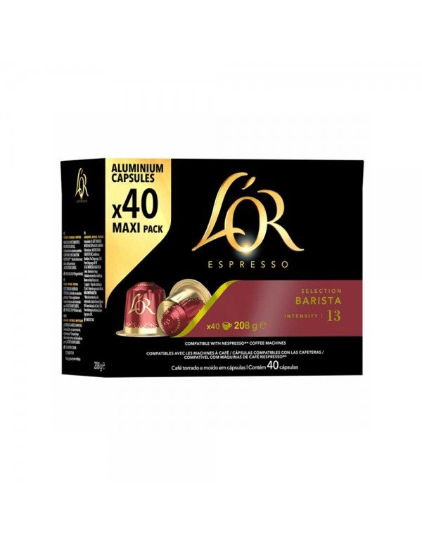 L’OR - Κάψουλες 40 τεμ. x 208γρ. Espresso Barista, 480 τεμ. (παλέτα)