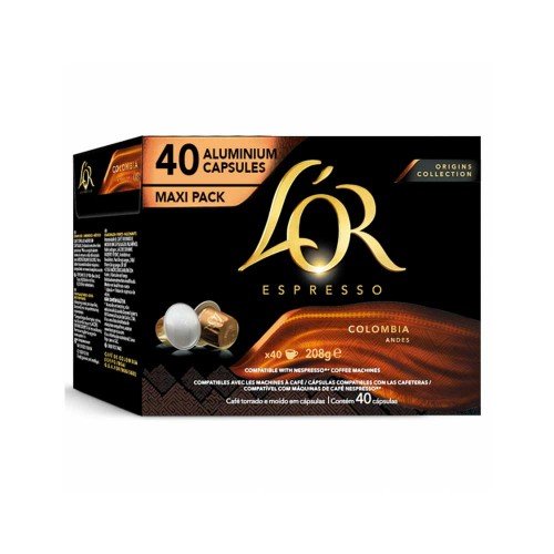 L’OR - Κάψουλες 40 τεμ. x 208γρ. Espresso Colombia, 480 τεμ. (παλέτα)