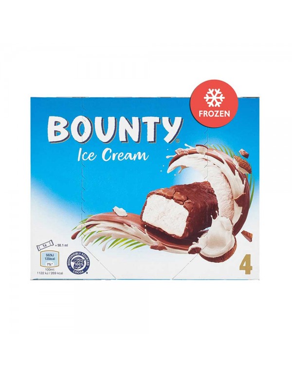 Bounty - Μπάρες παγωτού 4τμχ x39,1gr, 1800τμχ (παλέτα)