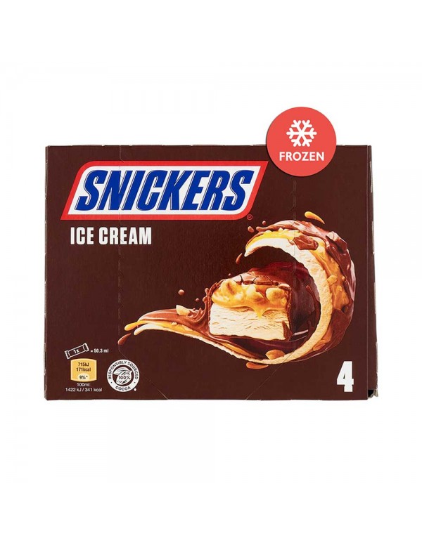Snickers - Μπάρες Παγωτού 4 τεμάχια x45,6gr, 1800 τεμάχια (παλέτα) 