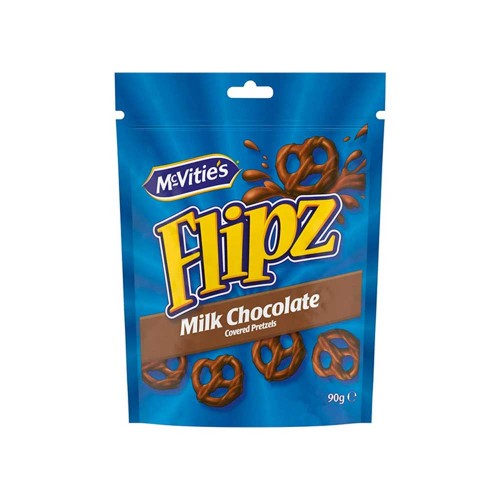 McVitie's - Flipz Pretzels 90γρ Σοκολάτα Γάλακτος, 600 τεμάχια (παλέτα)