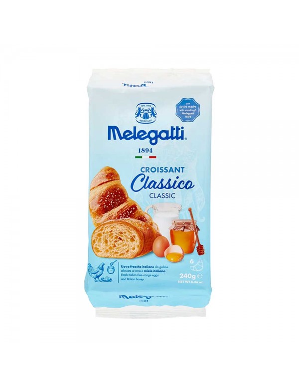 Melegatti - Κρουασάν 6 τεμάχια x40γρ Κλασικό, 504 τεμάχια (παλέτα)
