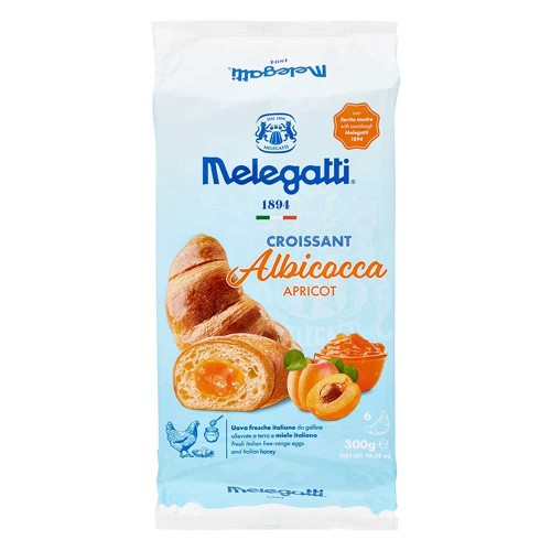 Melegatti - Κρουασάν 6τμχ x50gr Βερίκοκο, 504τμχ (παλέτα)