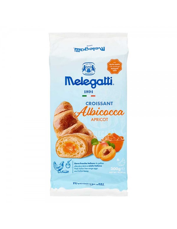 Melegatti - Κρουασάν 6τμχ x50gr Βερίκοκο, 504τμχ (παλέτα)