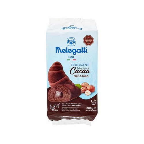 Melegatti - Κρουασάν 6τμχ x50gr Κακάο Φουντούκι, 504τμχ (παλέτα)