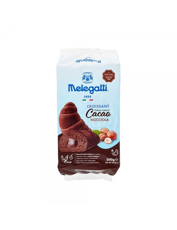 Melegatti - Κρουασάν 6τμχ x50gr Κακάο Φουντούκι, 504τμχ (παλέτα)