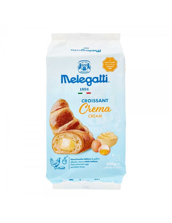 Melegatti - Croissant 6τμχ x50gr Κρέμα, 504τμχ (παλέτα)