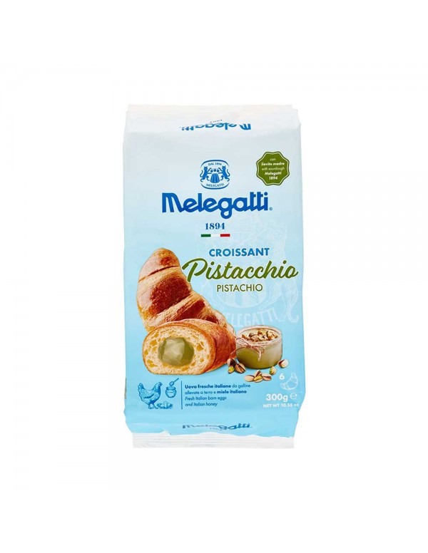 Melegatti - Κρουασάν 6τμχ x50gr Φιστίκι Αιγίνης, 504τμχ (παλέτα)