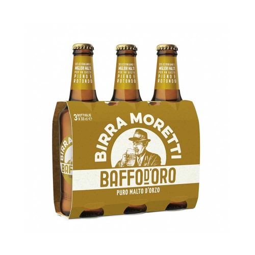 Μπύρα Moretti - 3x33cl Baffo D'Oro, 560 τμχ (παλέτα)