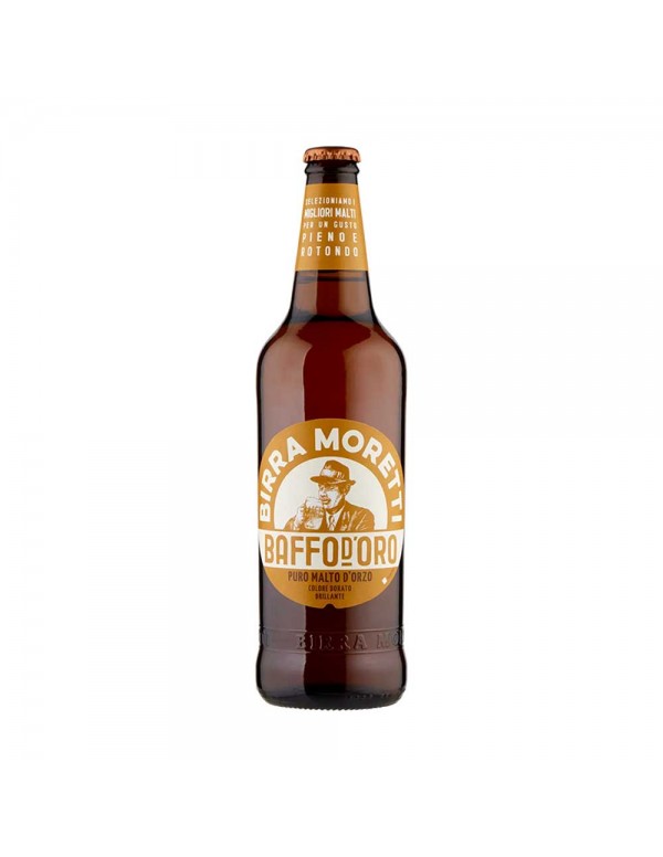 Μπύρα Moretti - 66cl Golden Baffo, 990 τεμάχια (παλέτα)