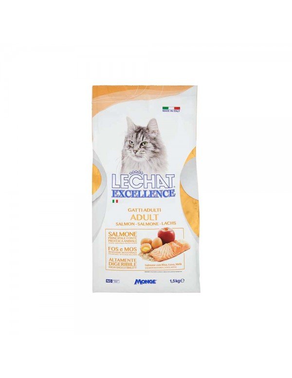 Lechat - Κροκέτες Excellence 1,5Kg Σολομού για Ενήλικες, 180 τεμάχια (παλέτα)