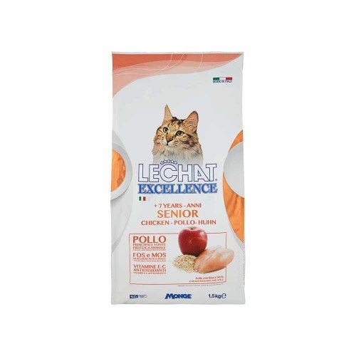 Lechat - Κροκέτες Excellence 1,5Kg Senior Chicken, 180 τεμάχια (παλέτα)