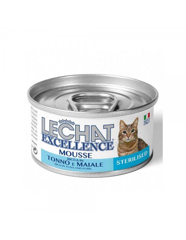 Lechat - Μους για Γάτες 85γρ Τόνου και Χοιρινού Αποστειρωμένο, 3840 τεμάχια (παλέτα)